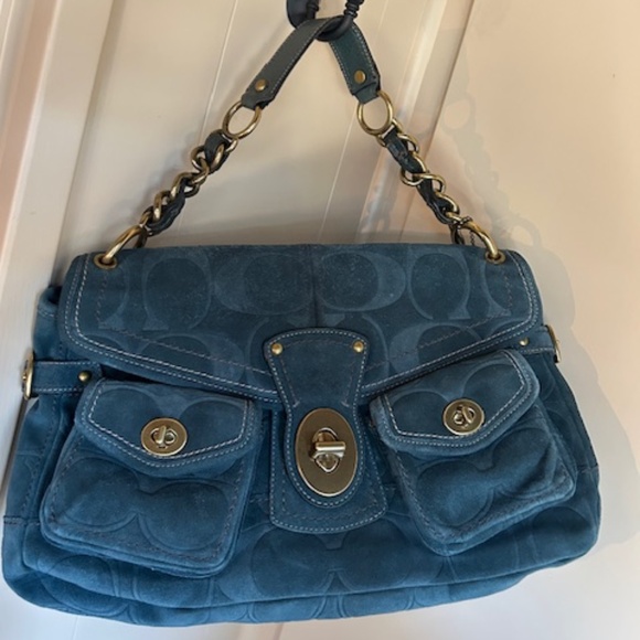 New Condition - Rare Coach Limited Edition Sue Leigh Suede Purse - Picture 1 of 6